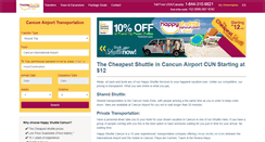 Desktop Screenshot of happyshuttlecancun.com